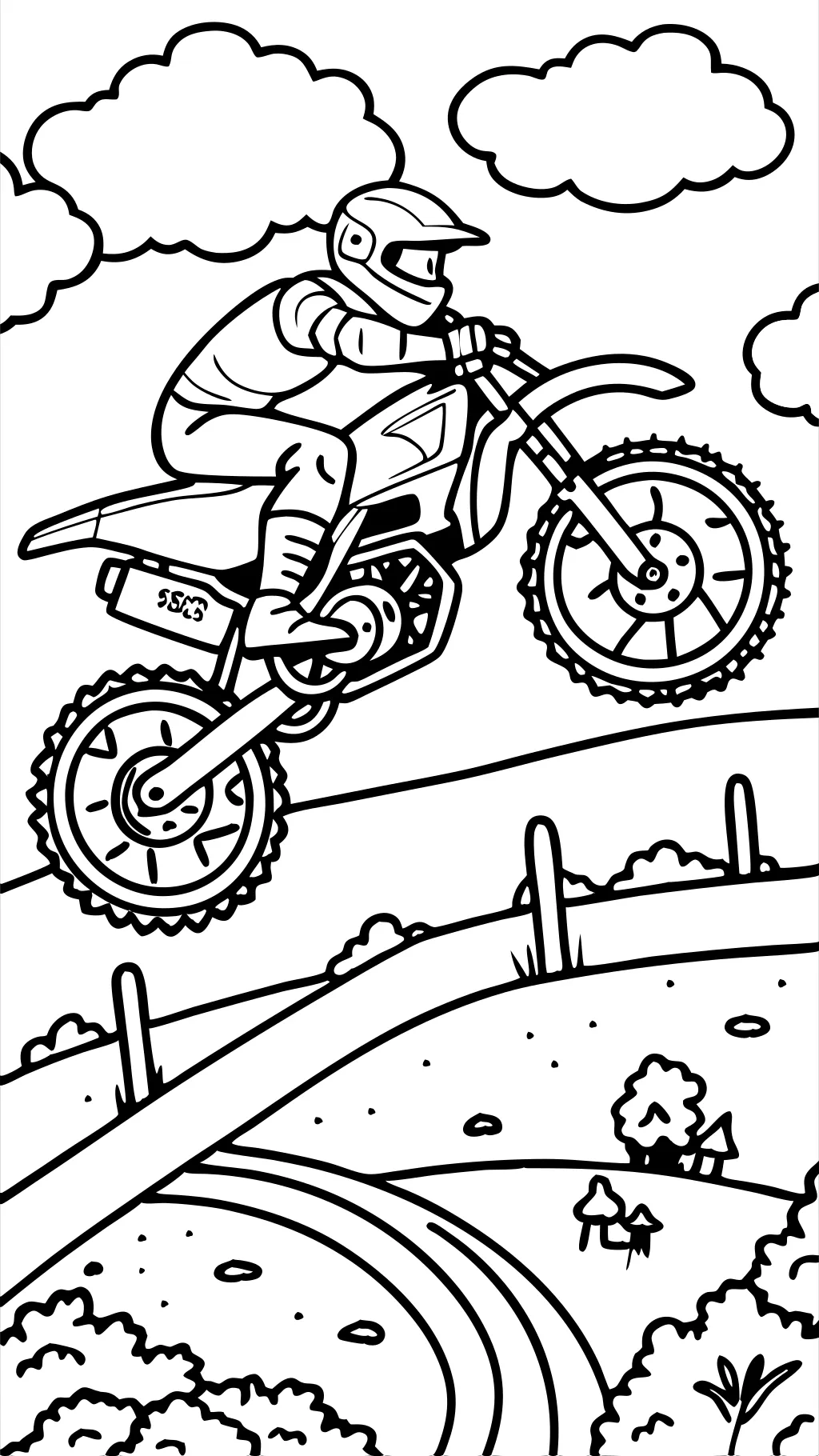 motocross coloring pages